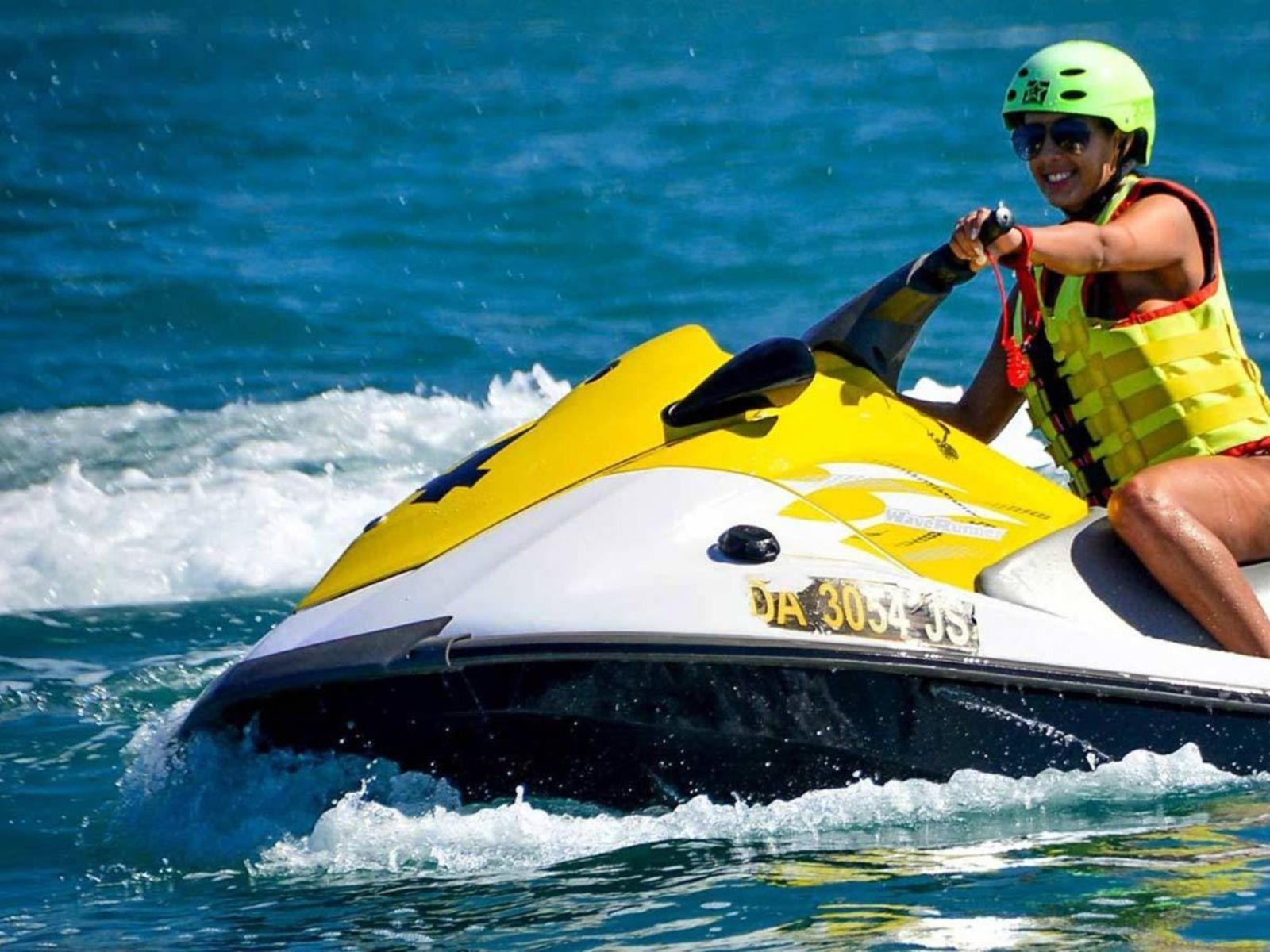 На гидроцикле