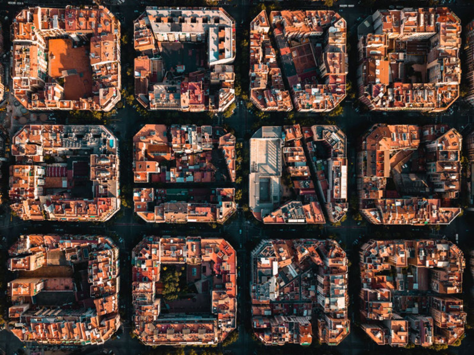 Вот такая "шахматная" планировка района Эшампле