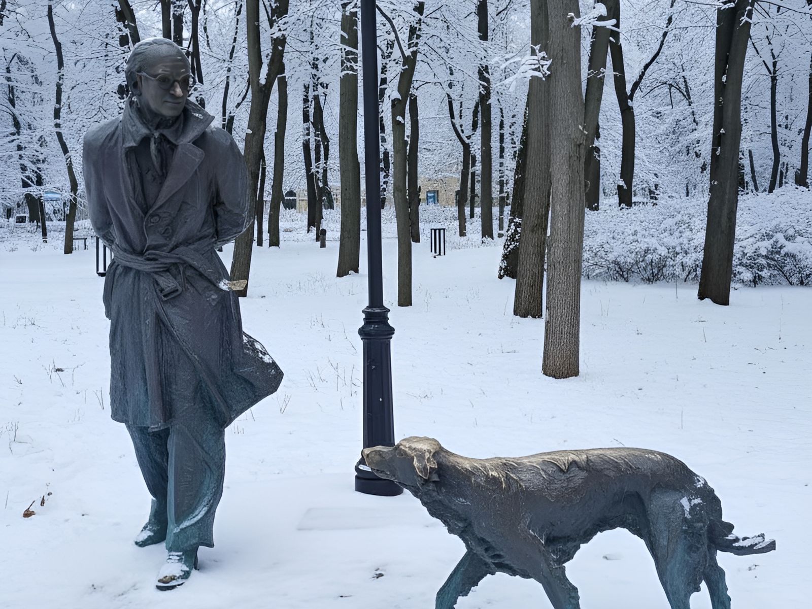 Памятник Г. Троепольскому в парке "Орлёнок"