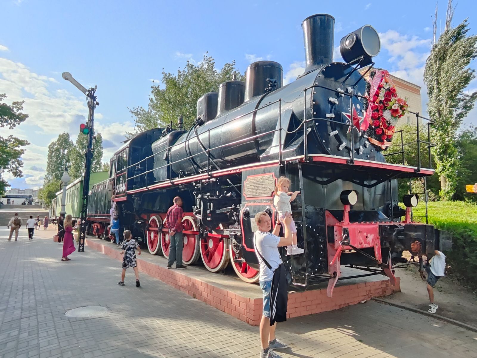 Воинский эшелон на территории музея-панорамы "Сталинградская битва"