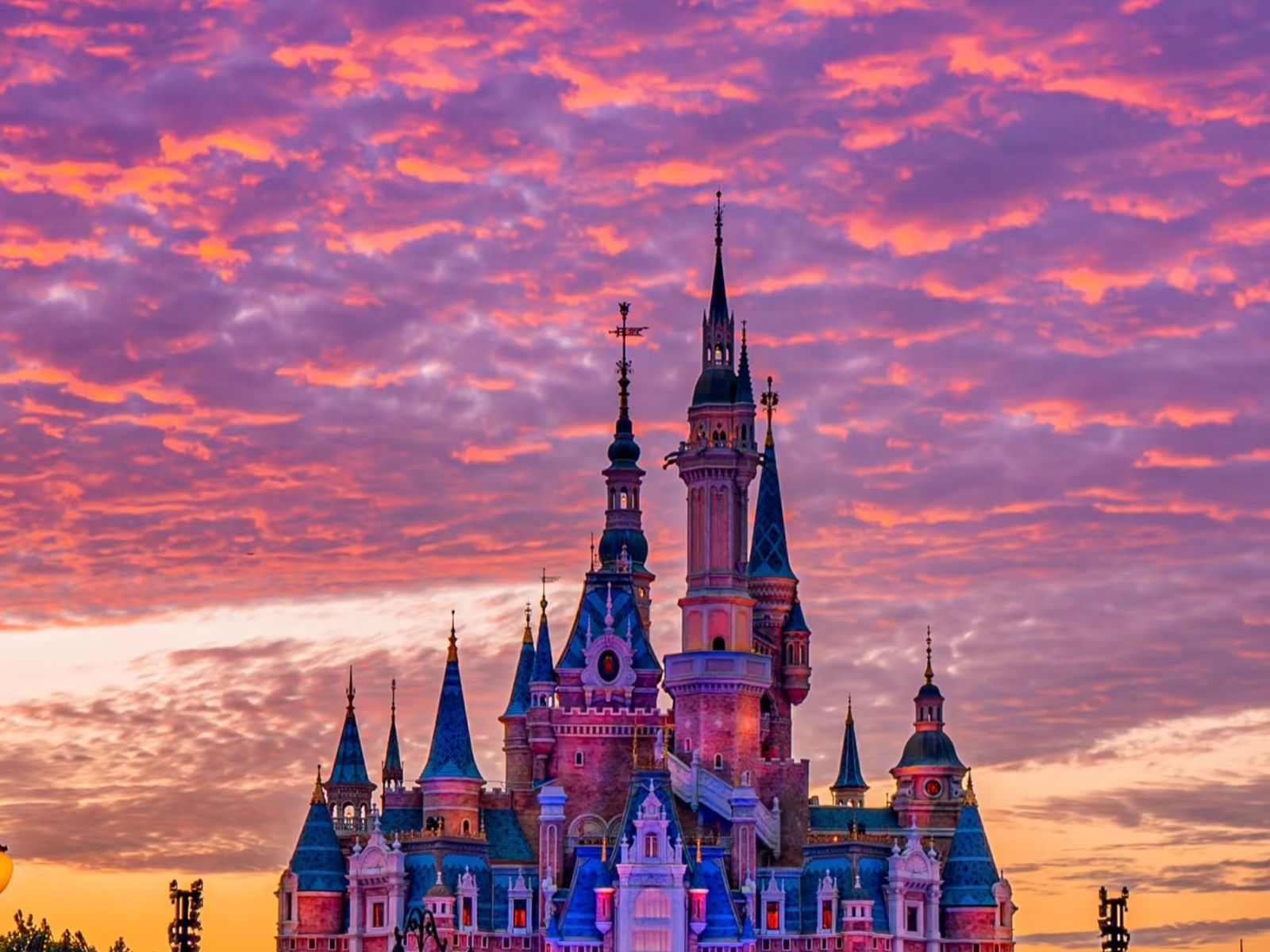 На фоне заката