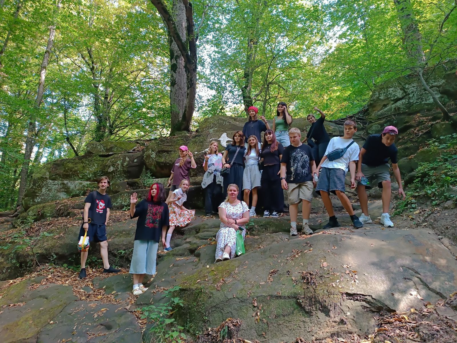 Начало Северной части северокавказских гор в Горячем Ключе, Курортный парк