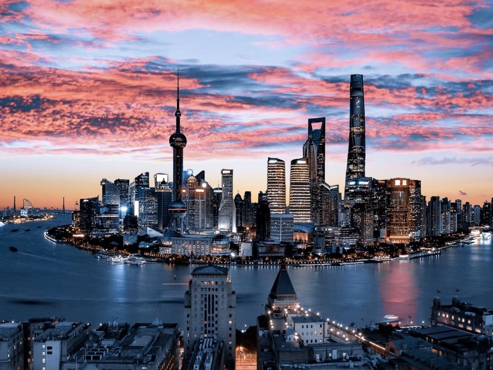 Шанхайская набережная Вайтань