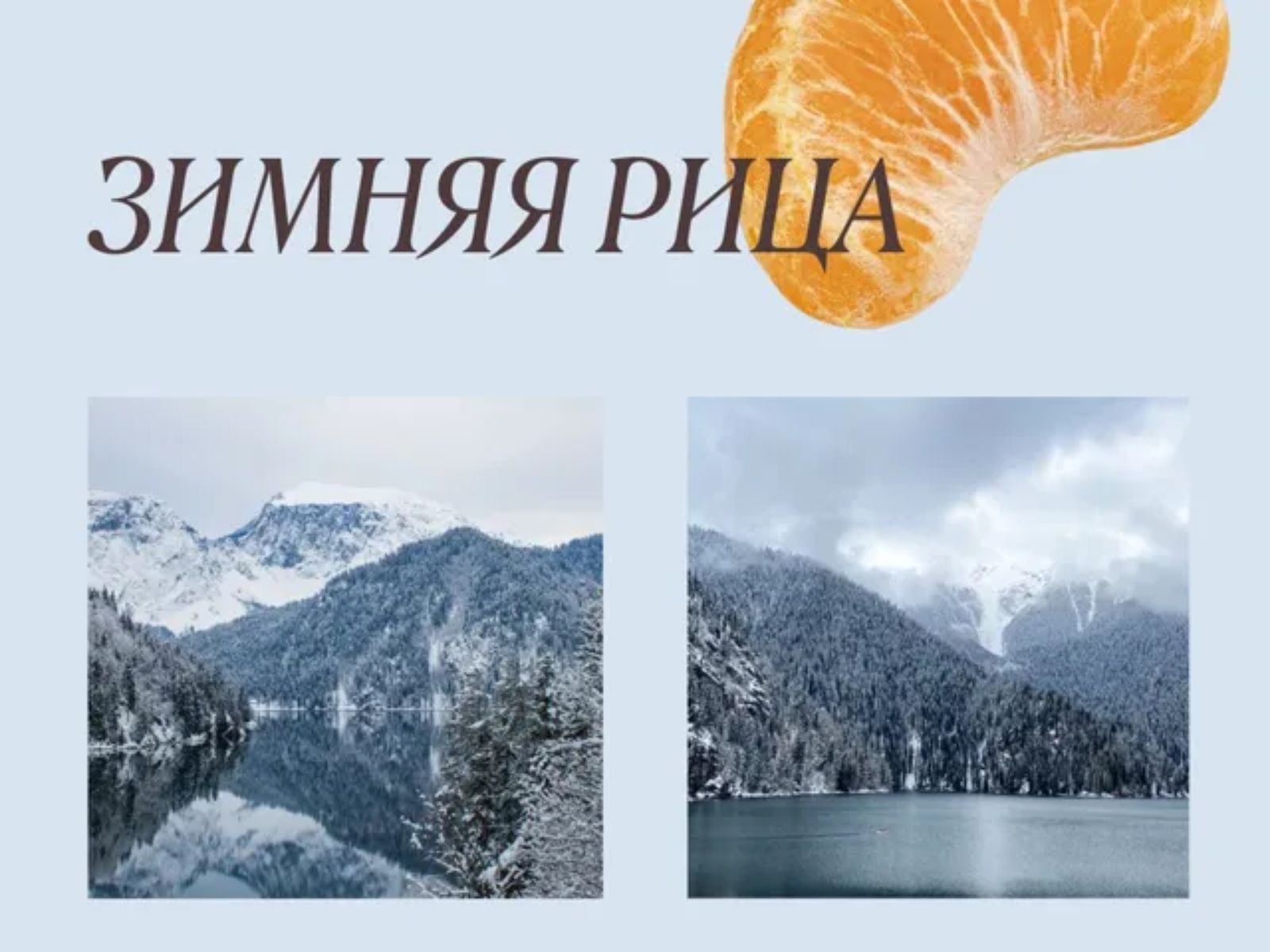 Зимняя Рица