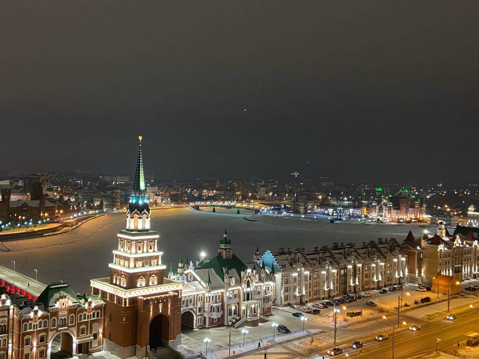 Река Малая Кокшага, Спасская башня, набережная Брюгге, Дворец бракосочетания