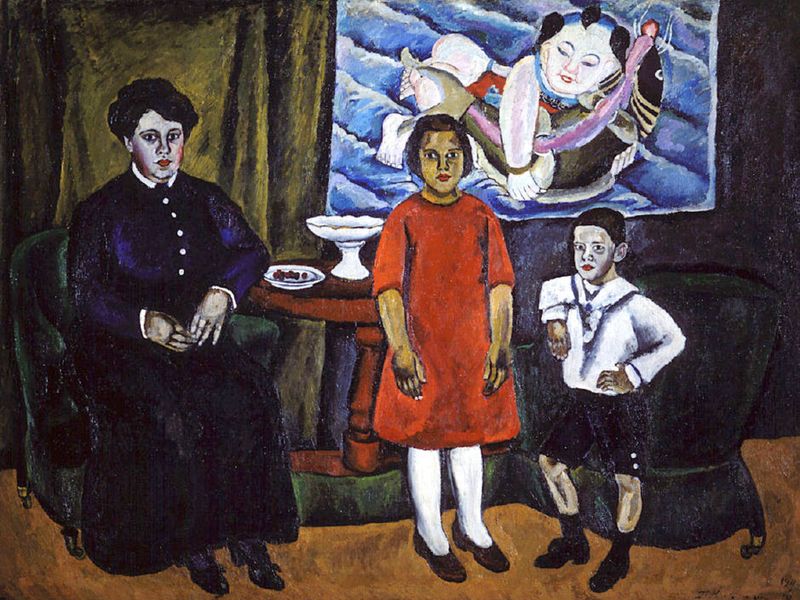 Петр Кончаловский "Семейный портрет", 1912 г.