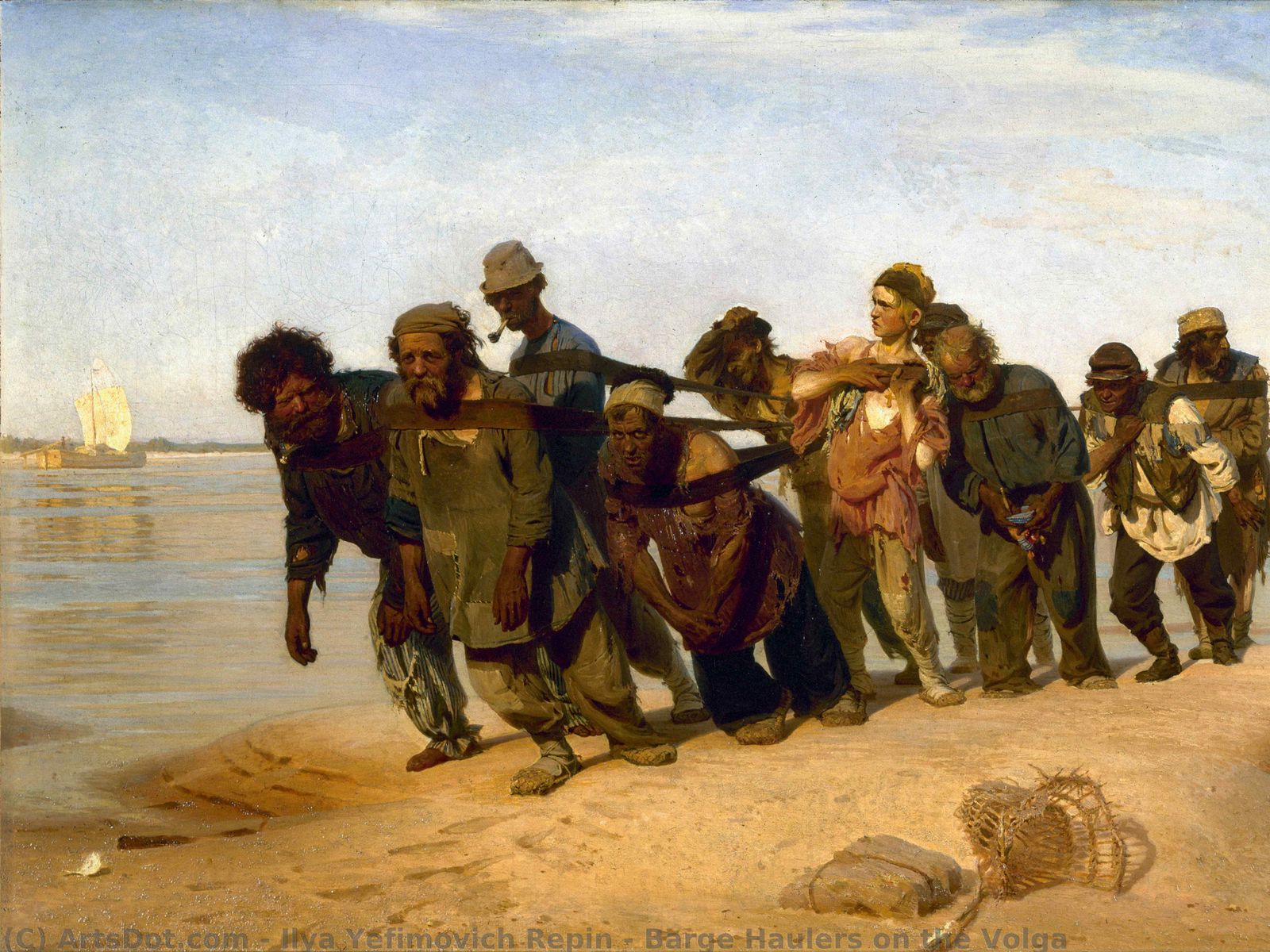 И.Е. Репин "Бурлаки на Волге", 1870-1873 гг.