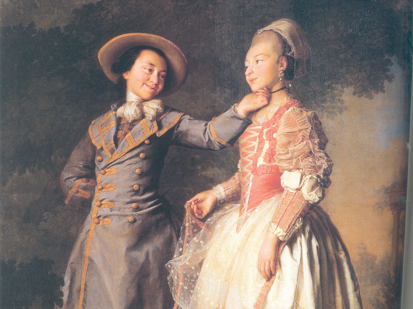 Д. Левицкий "Портрет воспитанниц воспитательного общества благородных девиц У.И. Хрущевой и Е.Н. Хованской", 1773 г.