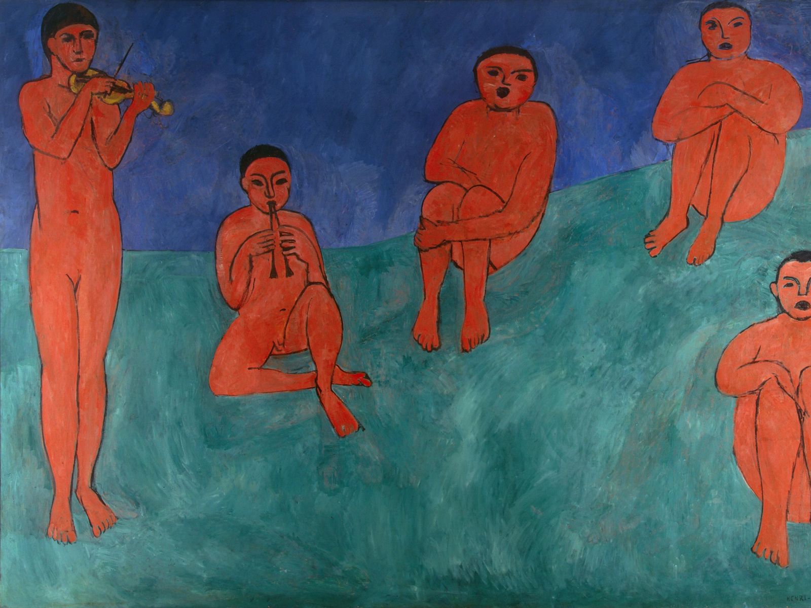Анри Матисс "Музыка", 1910 г.