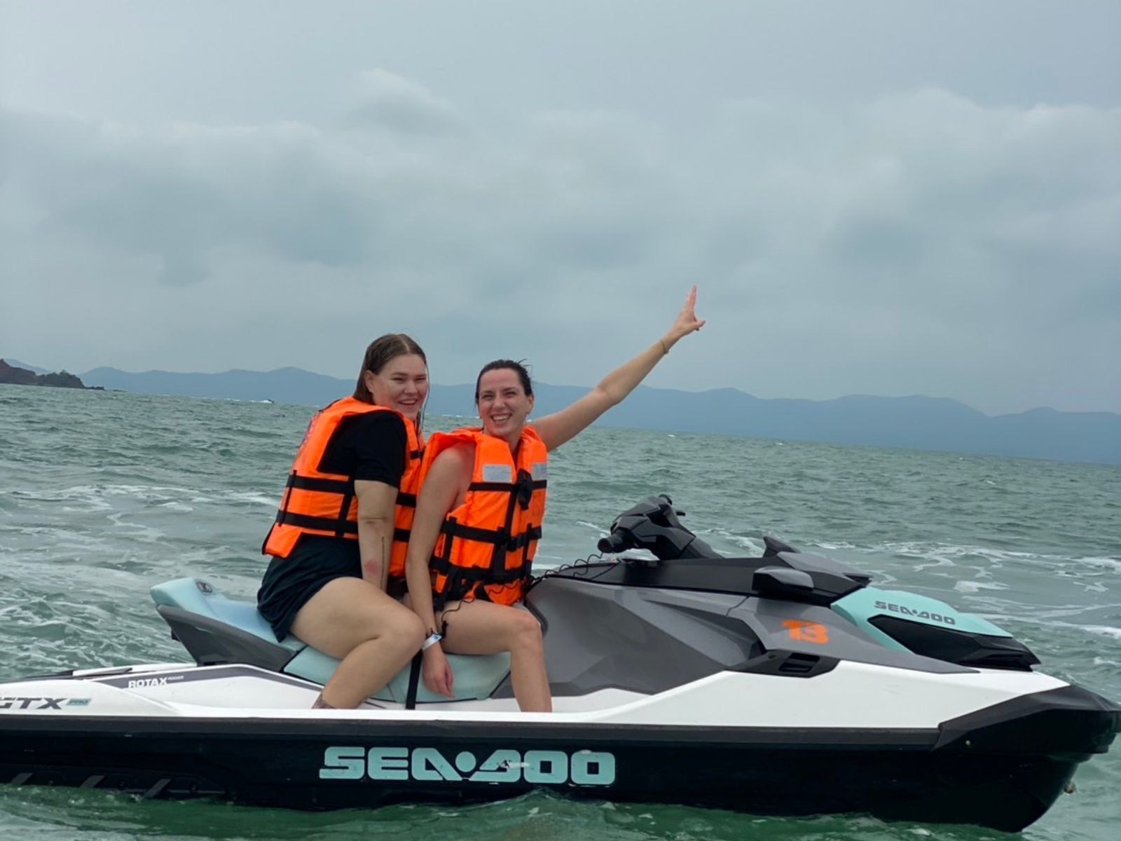 На гидроцикле