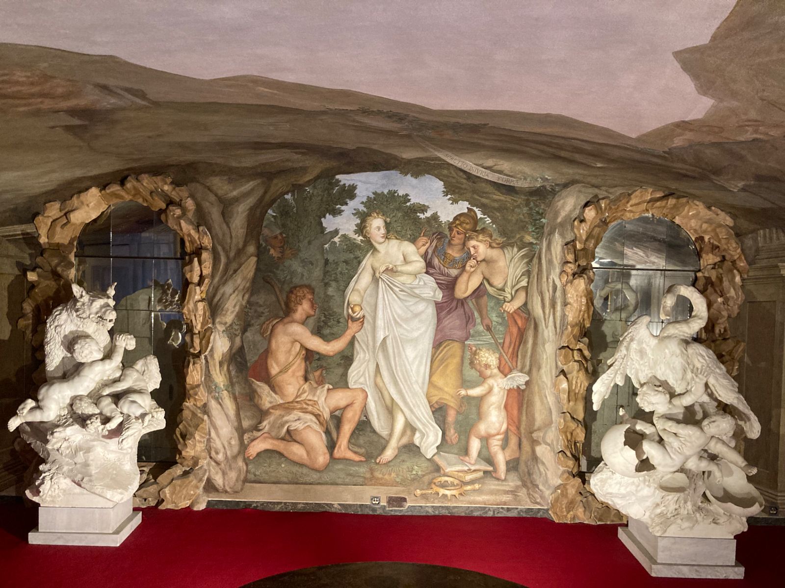 Суд Париса. Фреска в мезонине Красного дворца