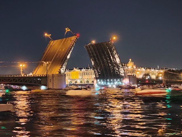Прогулка на катере "Ночная симфония Питера: развод мостов с воды"