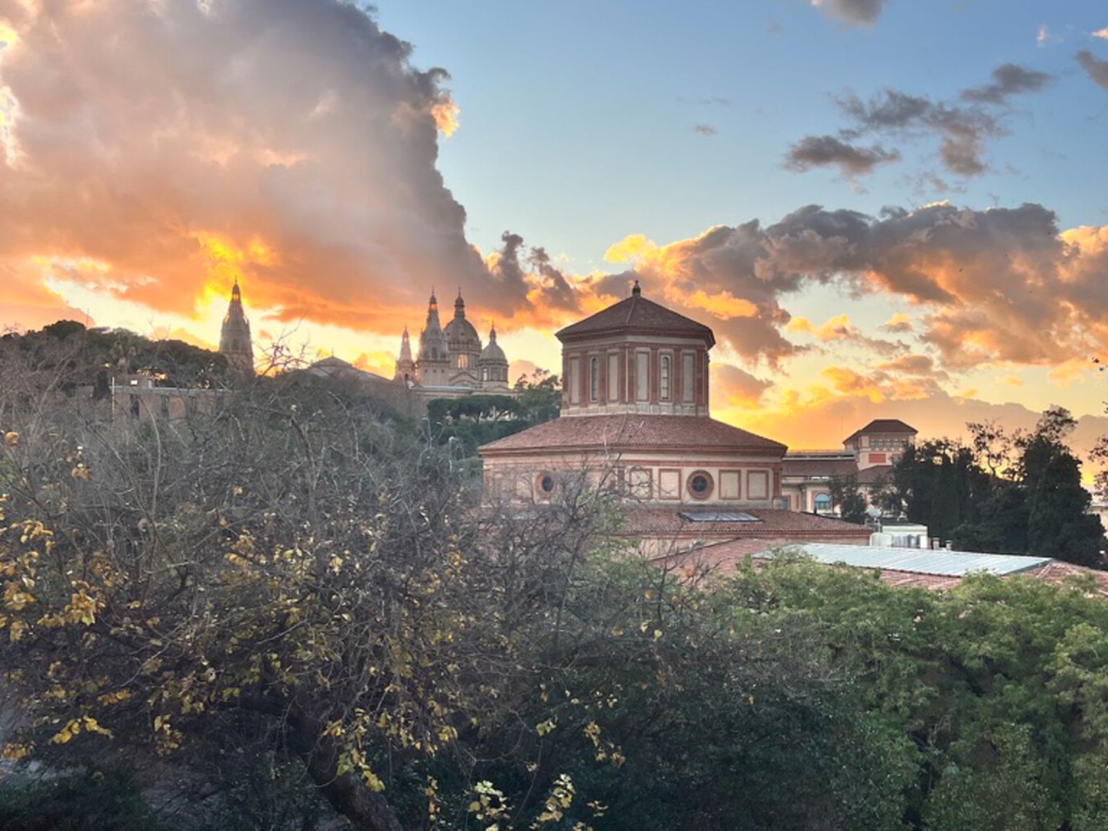 Закат в парке Греческого театра