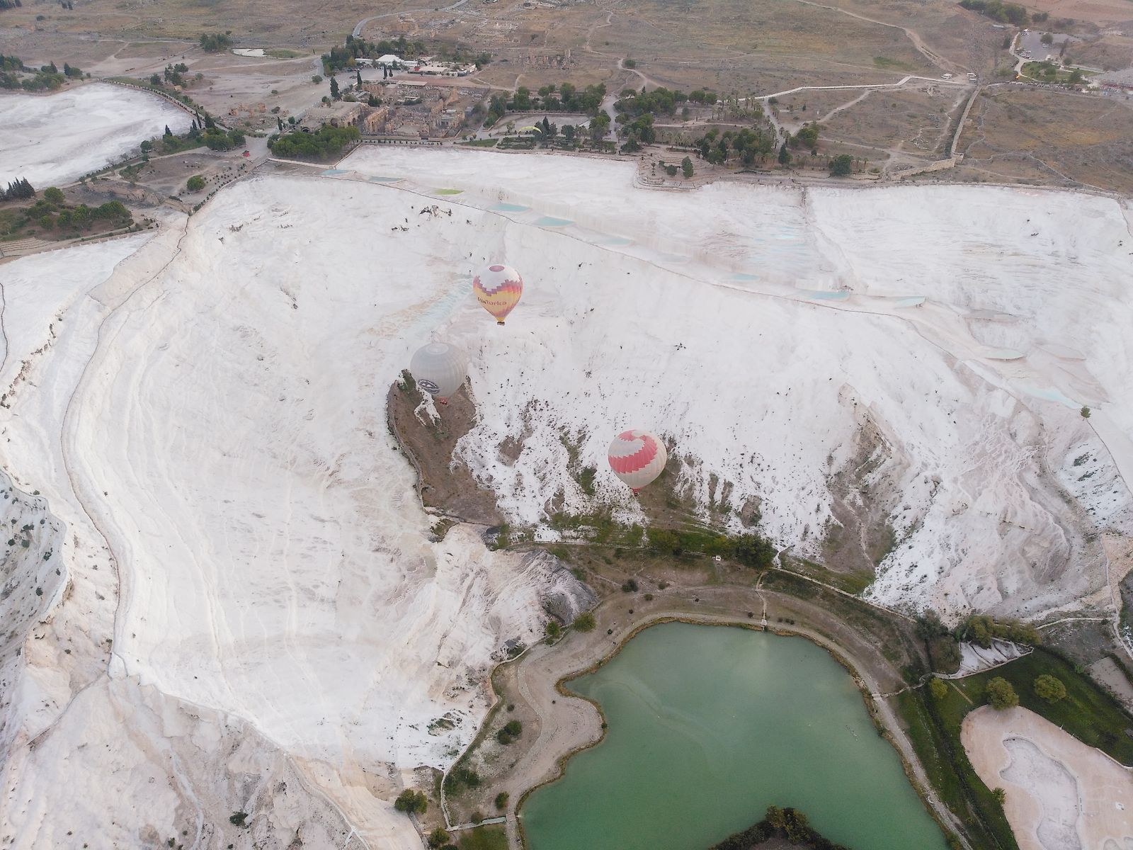 Pamukkale from the air