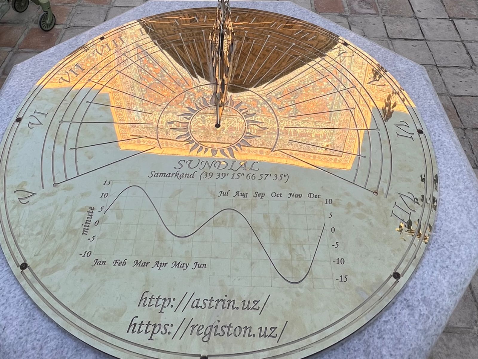Солнечные часы в медресе Мирзо Улугбека