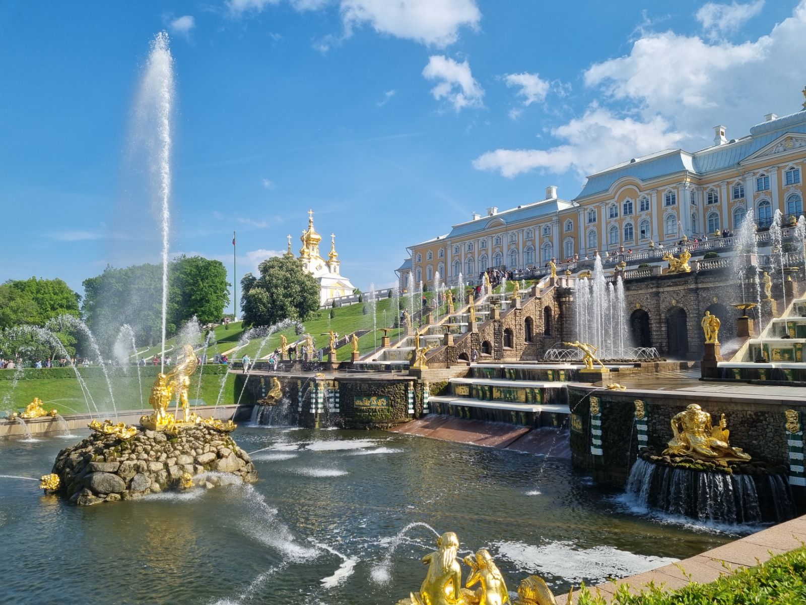 Петергоф. Большой каскад. Самсон 