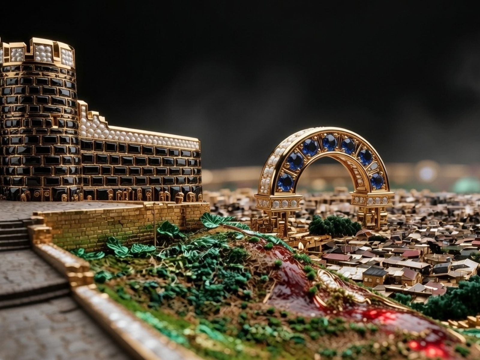 Часть крепости Нарын-Кала, стилизованная под сувенир 