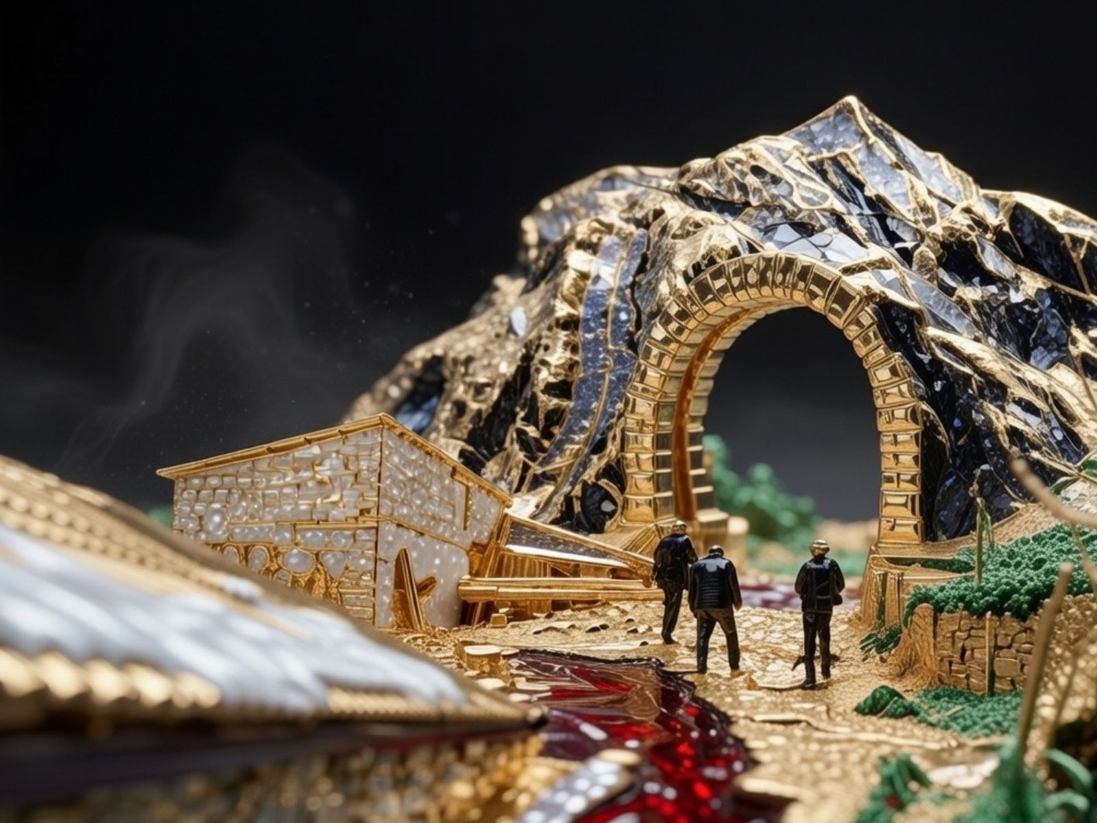 Стилизация под сувенир: аул Гдым