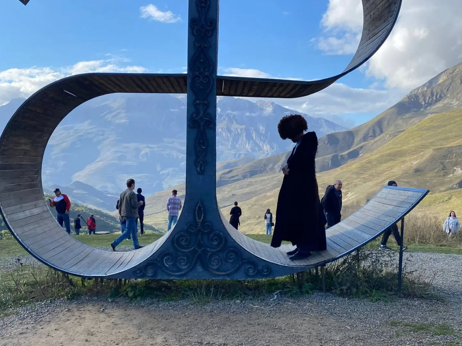 Арт-объект "Буква АЕ"