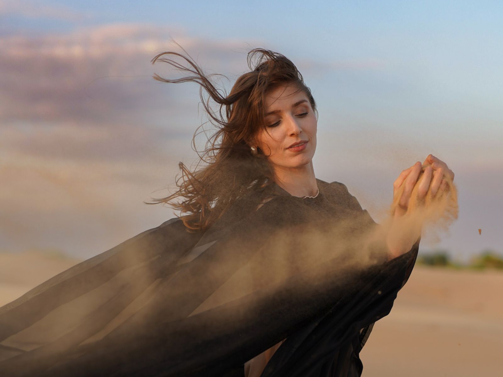 Бархан на закате