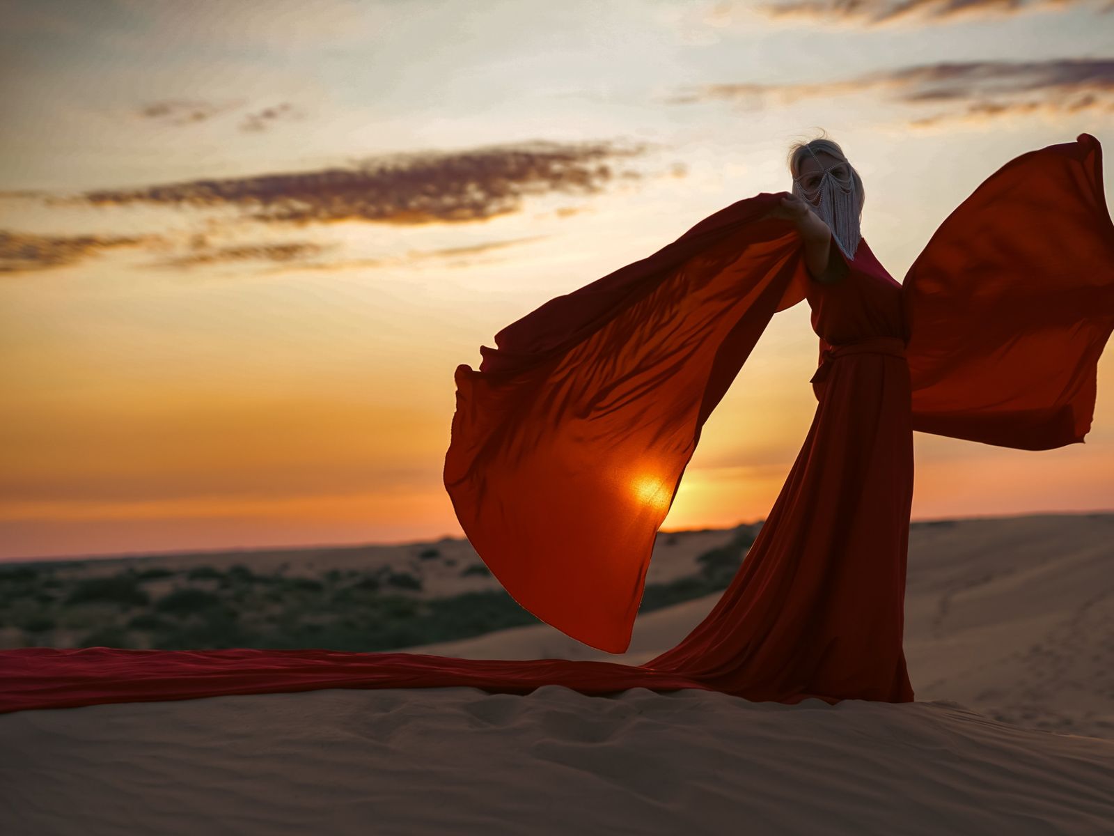 Закат на бархане