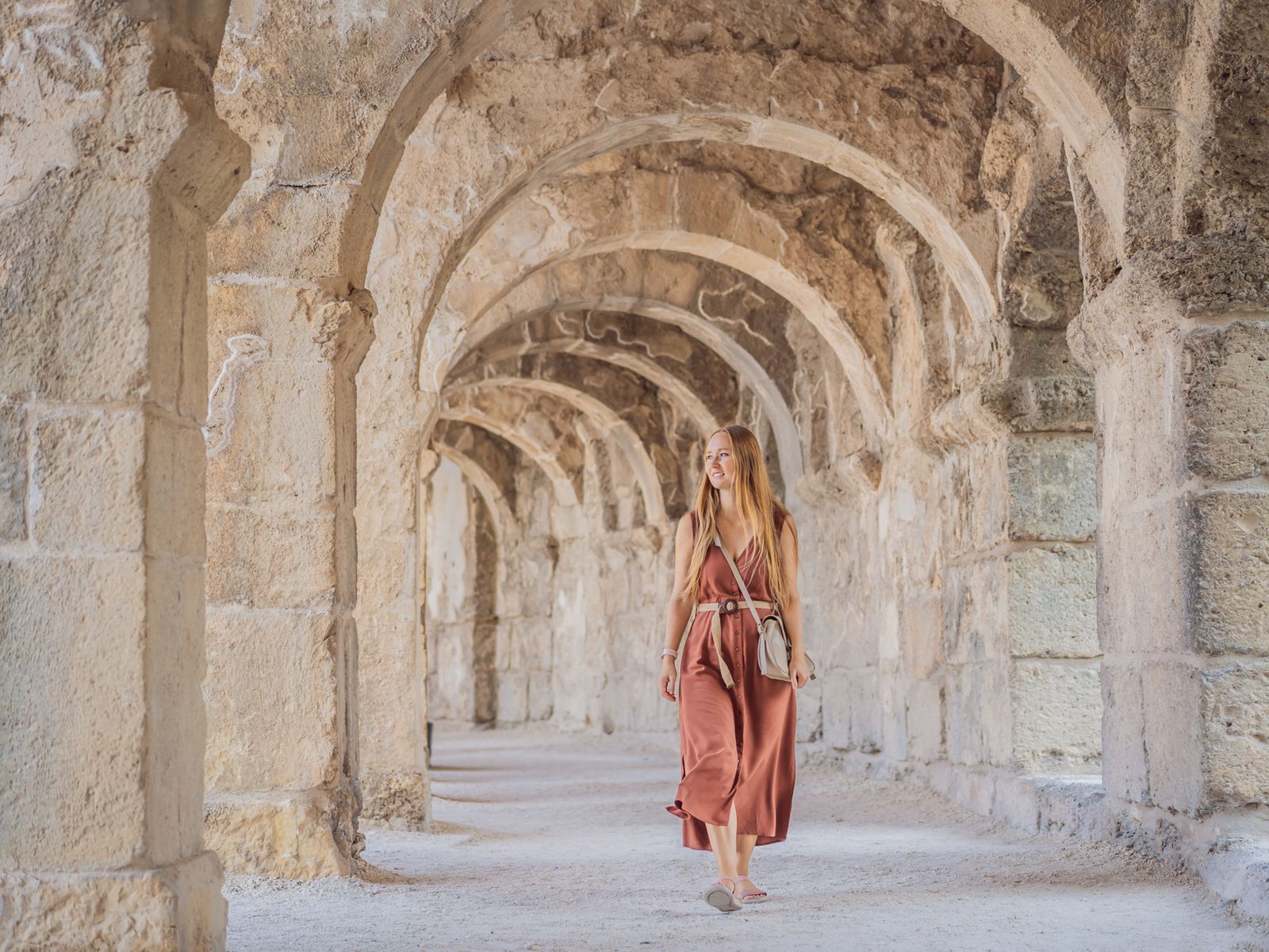 Прогулка в театре Аспендос