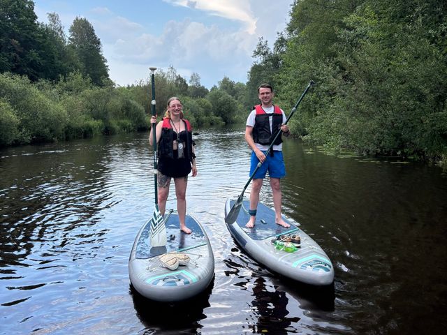 Обзорная прогулка на сапе в Сестрорецке по реке Сестра