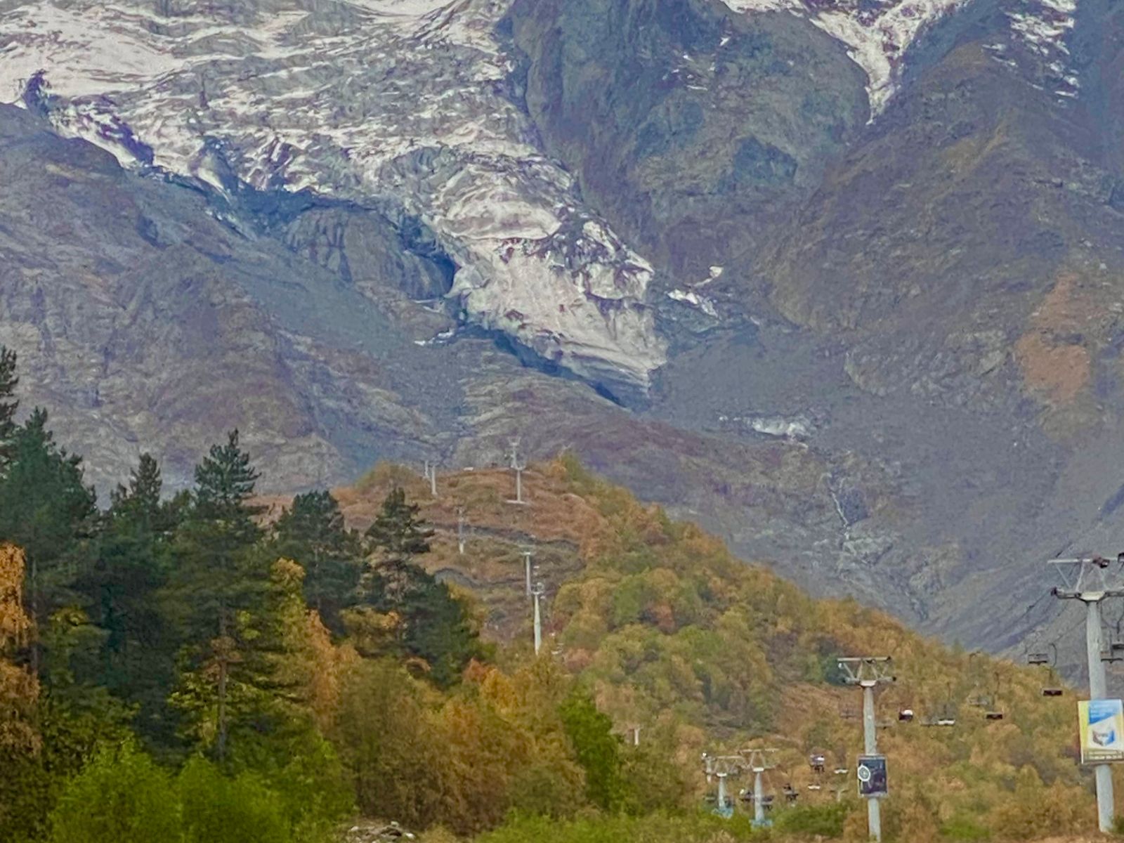 Канатная дорога Цкй и ледник Сказский