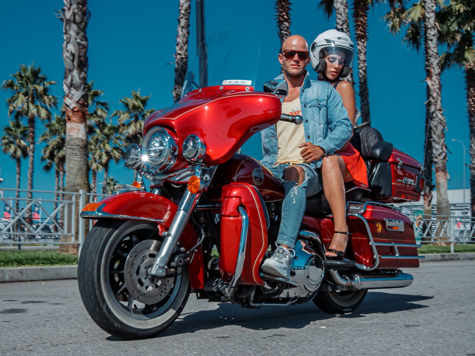 Фотосессия на мотоцикле