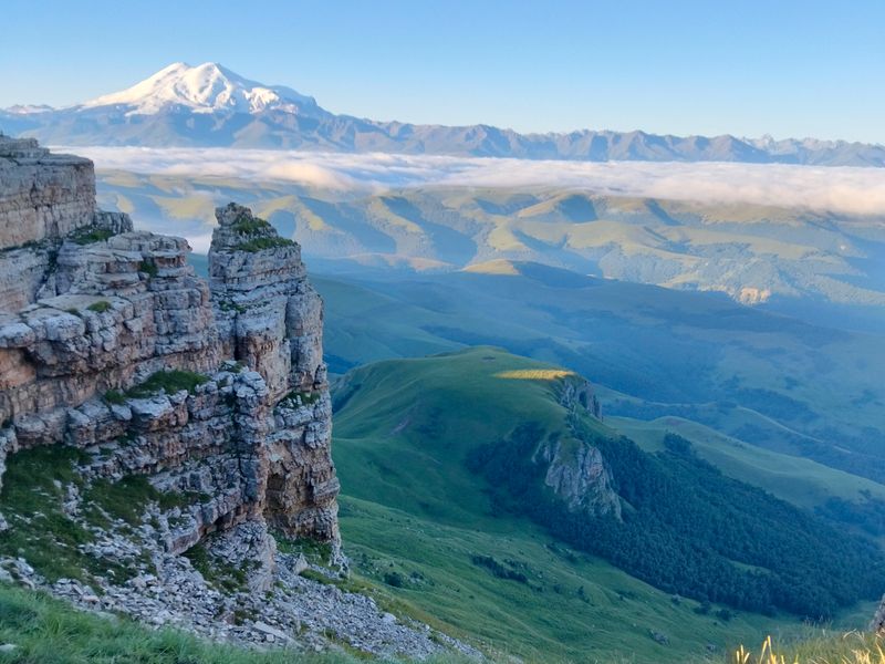 Панорама на Эльбрус
