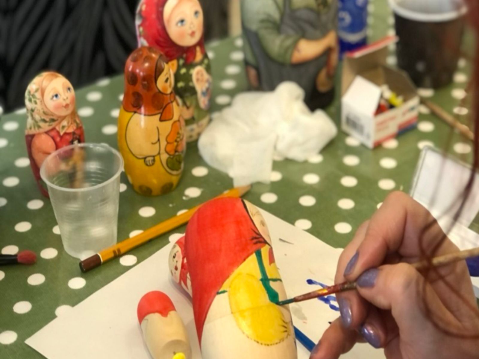 Мастер-класс по росписи матрешки 