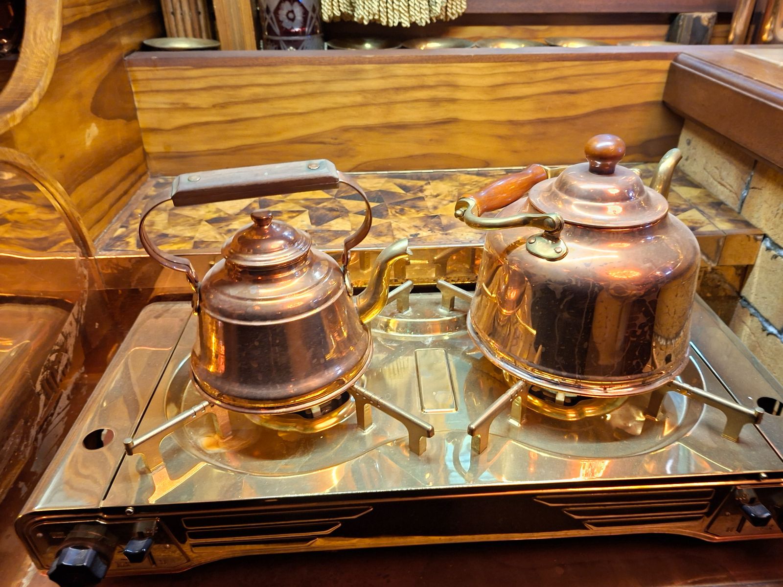 Медная посуда на яхте "Заря"