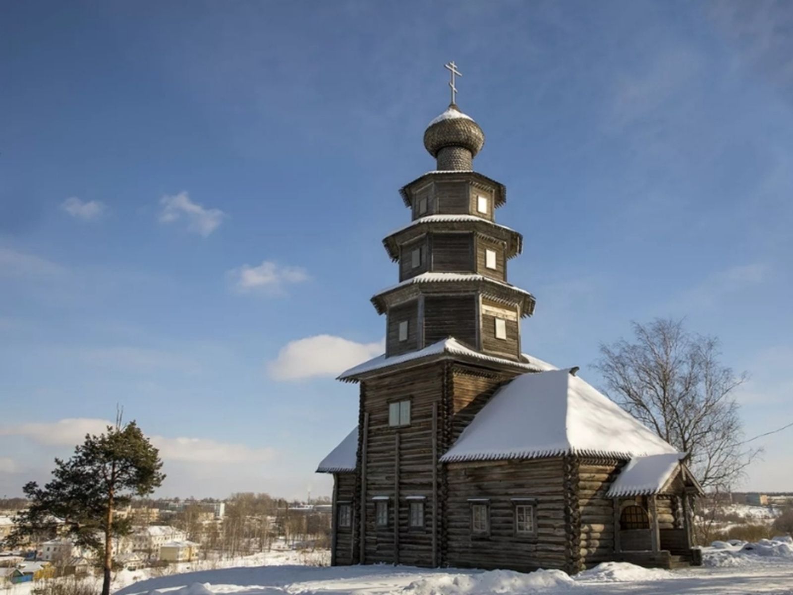 Старо-Вознесенская (Тихвинская) деревянная церковь 