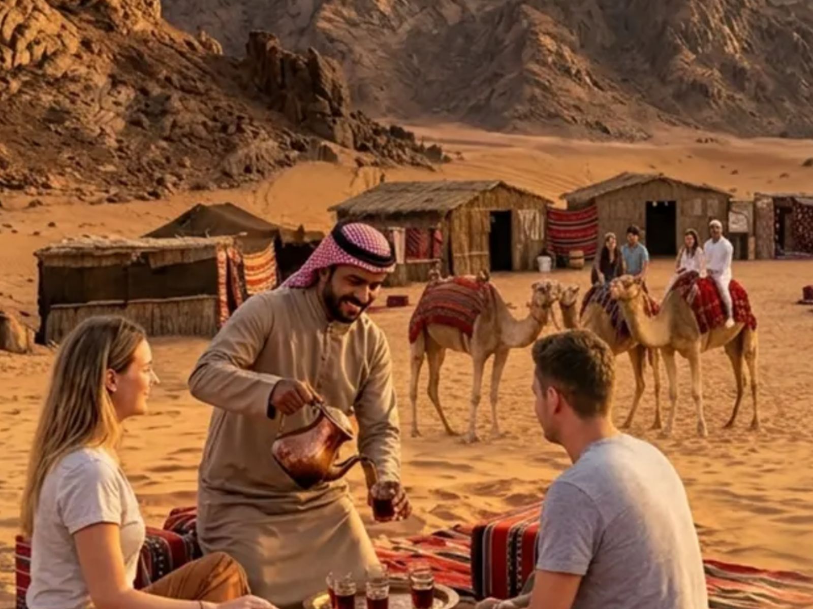 Остановка в бедуинской деревне