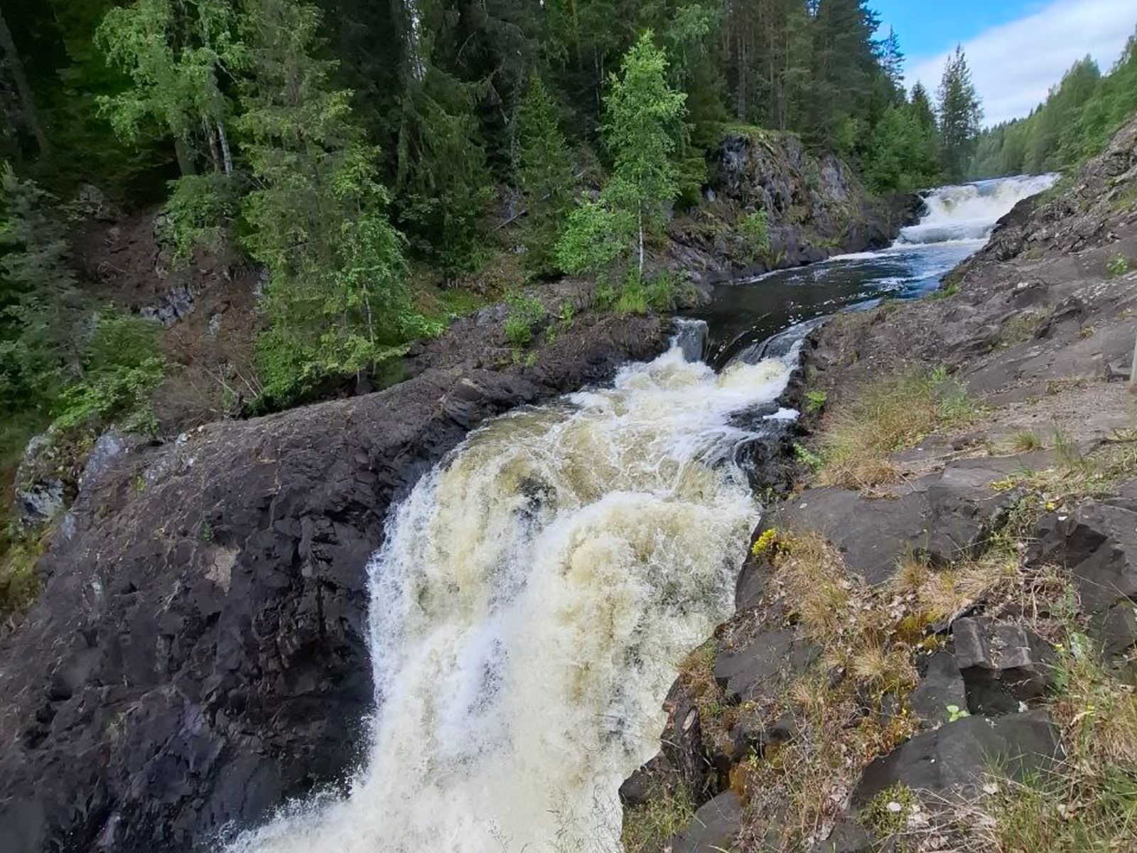 Водопад Кивач, первый день