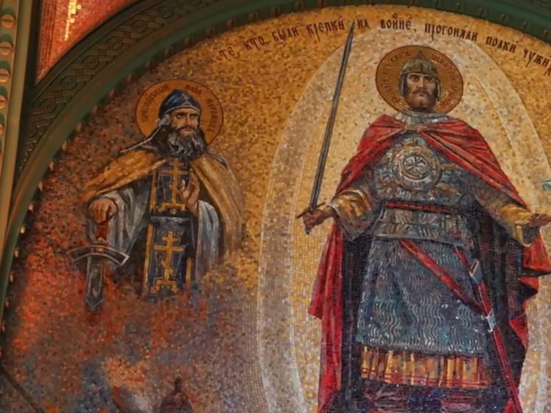 В храме парка Патриот