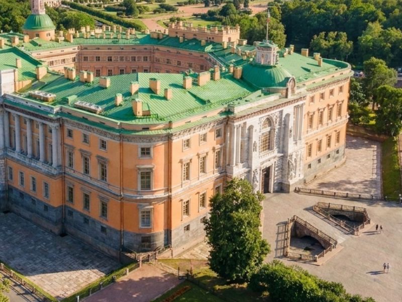 Изображение создано ИИ. Михайловский дворец в Санкт-Петербурге