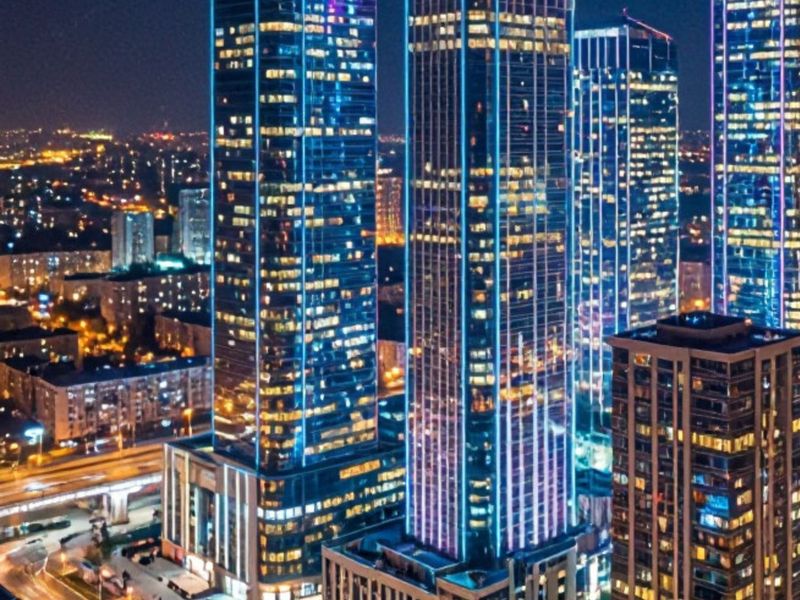 Высотки (фото сгенерировано с помощью ии)
