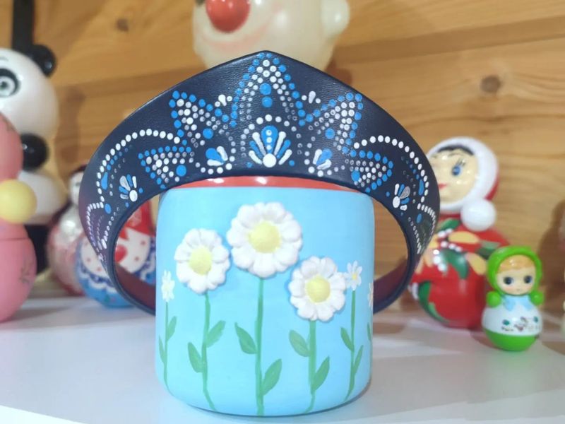 Расписной кокошник