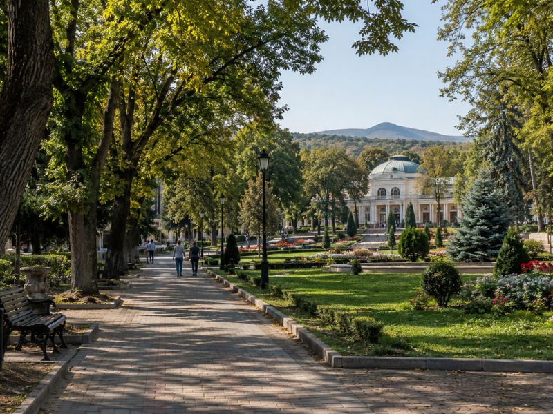 Групповая экскурсия из Кисловодска в Ессентуки и Железноводск - групповая экскурсия в Кисловодске на автобусе длительностью 5 часов с количеством участников более 20 человек цена экскурсии 2500₽